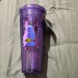 Wicked Purple Tumbler with Straw and Candy